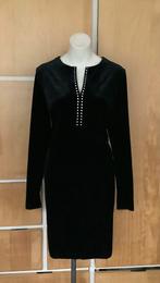 WOLFORD stijlvolle velours zwarte jurk strass steentjes 42, Kleding | Dames, Zwart, Maat 42/44 (L), Nieuw, Ophalen of Verzenden