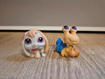 Littlest pet shop konijn en krab beschikbaar voor biedingen