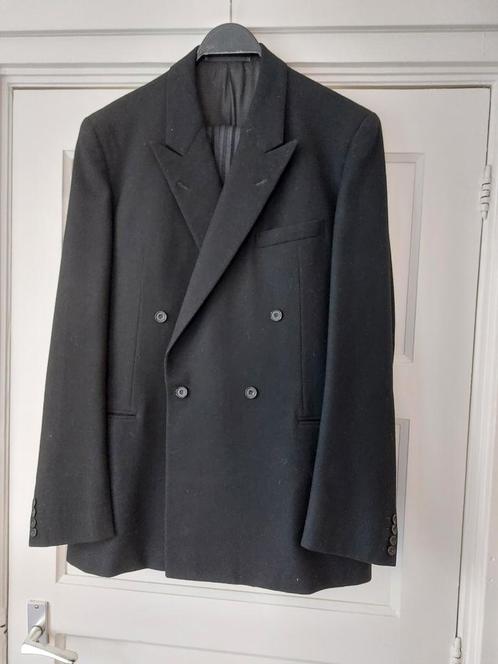 Vintage heren kostuum. Zware wollen kwaliteit., Kleding | Heren, Kostuums en Colberts, Zo goed als nieuw, Maat 52/54 (L), Zwart