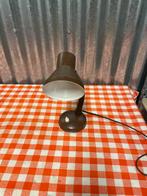 Vintage Bruin Bureau Lamp, Ophalen of Verzenden, Gebruikt, Metaal, Minder dan 50 cm