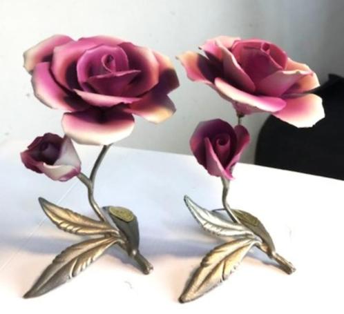 Rozen Capodimonte Porseleinen Italy😍💑🎁🤗👌, Antiek en Kunst, Kunst | Beelden en Houtsnijwerken, Ophalen of Verzenden