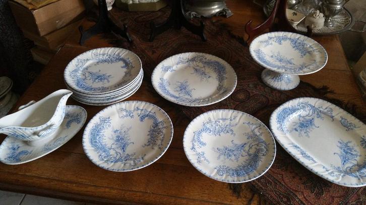 Prachtige gave serviesdelen B.F.K MADELEINE, Antiek en Kunst, Antiek | Servies los, Ophalen of Verzenden