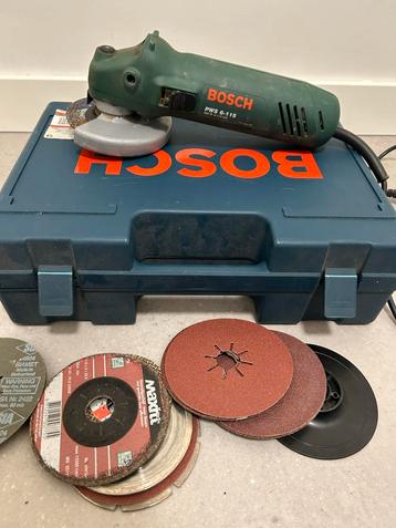 Bosch PWS 6-115 Haakse Slijpmachine in Koffer beschikbaar voor biedingen
