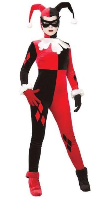 Leuk rood/wit/zwart HARLEY QUINN/JOKER pak beschikbaar voor biedingen