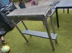 Rvs barbecue degelijk, Tuin en Terras, Houtskoolbarbecues, Ophalen, Zo goed als nieuw
