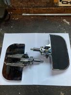 Duo Floorboards Chrome Rubber Harley, Motoren, Ophalen of Verzenden