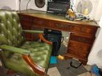 Chesterfield Bureau met Bureaustoel, Antiek en Kunst, Ophalen