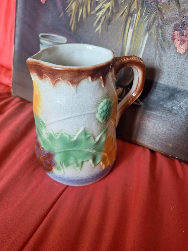Barbotine kannetje, Antiek en Kunst, Antiek | Servies los, Ophalen of Verzenden