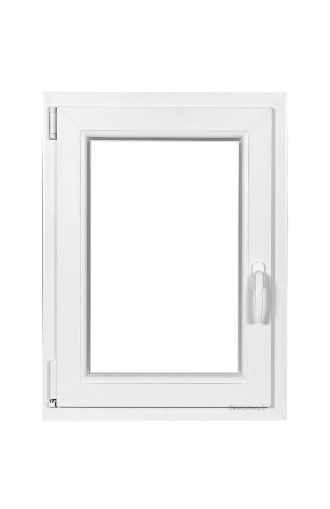 Kunststof Kozijn Draaikiep  B60 H80cm Wit, Doe-het-zelf en Verbouw, Kozijnen en Schuifpuien, Nieuw, Raamkozijn, Kunststof, Inclusief glas