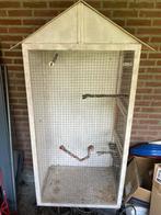 Vogelkooi buiten, Ophalen, Gebruikt, Hout, Vogelkooi