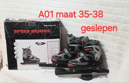 Zeer nette Nijdam verstelbare schaatsen maat 35-38 geslepen, Sport en Fitness, Schaatsen, Zo goed als nieuw, Nijdam, Ophalen of Verzenden