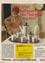 Retro reclame 1971 Nutricia Nutroma klok kan kopje servies, Verzenden, Overige typen