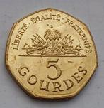 5 Gourdes 2011 Haiti 7 Zijdige Munt Amerika Palmboom Kanon, Ophalen of Verzenden, Midden-Amerika