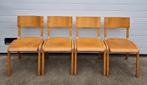 80 Vintage Deense design cafe stoelen houten schoolstoelen, Ophalen of Verzenden, Zo goed als nieuw
