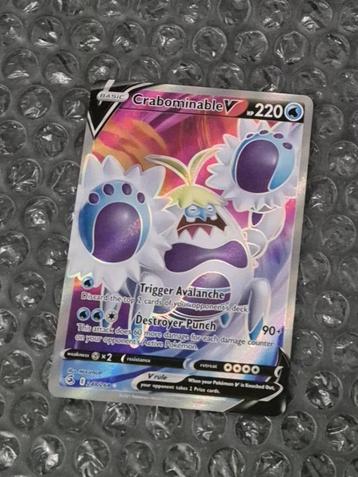Full Art Crabominable V 248/264 Fusion Strike Sword & Shield beschikbaar voor biedingen