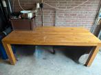 Vol eiken houten tafel 210 cm bij 90 cm, Huis en Inrichting, Tafels | Eettafels, Ophalen, Gebruikt, 200 cm of meer, 50 tot 100 cm