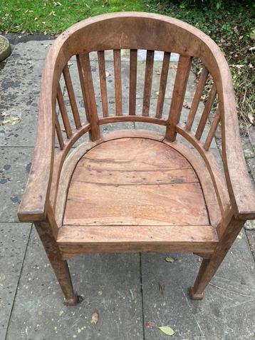Koloniale houten (Man cave) stoelen beschikbaar voor biedingen