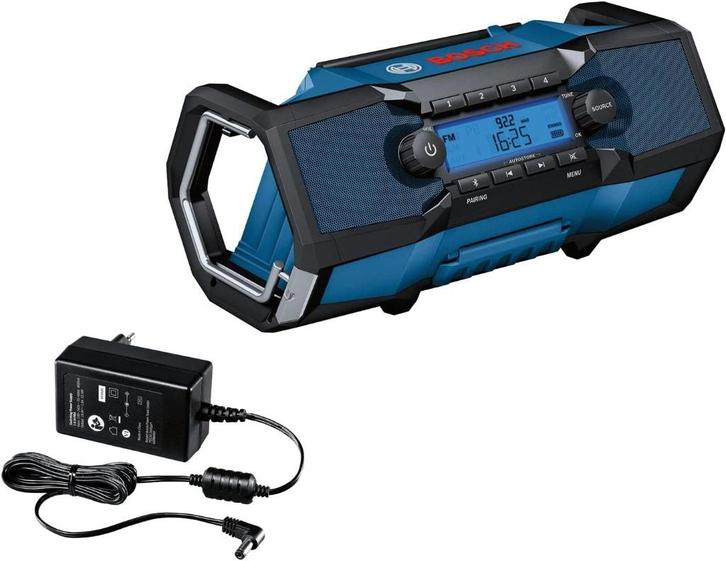 Bosch Professional Blauw bouwradio GPB 18V-2 C, Audio, Tv en Foto, Radio's, Zo goed als nieuw, Bouwradio, Ophalen