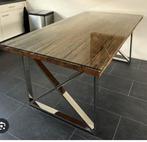 Eettafel inclusief glasplaat 160 X 100 cm, Huis en Inrichting, Tafels | Eettafels, Ophalen, 100 tot 150 cm, Nieuw, Vijf personen of meer