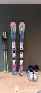 Kinder skies Elan 110cm, stokken 90cm,skischoenen maat 32-33, Sport en Fitness, Skiën en Langlaufen, 100 tot 140 cm, Zo goed als nieuw