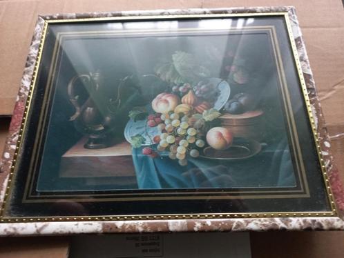 Afbeelding Fruit Kan stilleven, Huis en Inrichting, Woonaccessoires | Schilderijen, Tekeningen en Foto's, Zo goed als nieuw, Foto of Poster