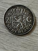 Zilveren munt 2,50 rijksdaalder 1961, Postzegels en Munten, Munten | Nederland, Ophalen of Verzenden, Koningin Juliana, 2½ gulden