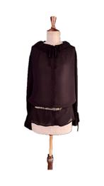 Authentieke Etro zwarte zijde blouse in maat N, Maat 38/40 (M), Etro, Zwart, Ophalen of Verzenden