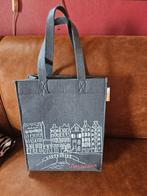 Amsterdams shopper vilt  -Anne's bag-, Shopper, Grijs, Ophalen of Verzenden, Zo goed als nieuw