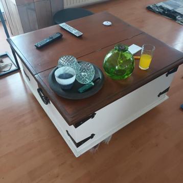 Houten decoratie deken kist 88x88 cm beschikbaar voor biedingen