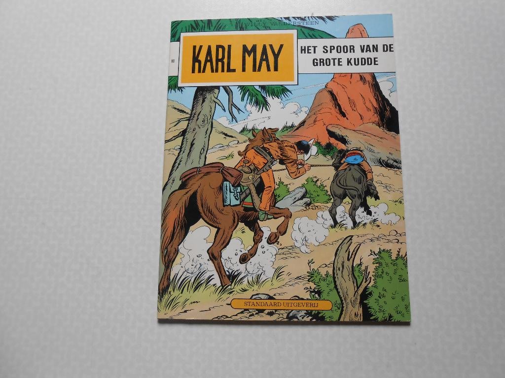 Karl May 80 Het spoor van de grote kudde 1983 1 ste druk., Willy Vandersteen, Eén stripboek, Nieuw, Ophalen of Verzenden