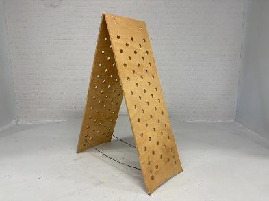 Houten Wijnrek voor 104 Flessen + XXL Vaas met Kurk, Huis en Inrichting, Woonaccessoires | Wijnrekken, 75 cm of meer, Hout, Ophalen