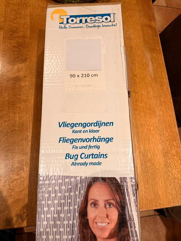 Torresol vliegengordijn 90 x 210 cm, Doe-het-zelf en Verbouw, Deuren en Horren, Zo goed als nieuw, 200 tot 215 cm, Ophalen of Verzenden