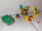Duplo savanne dieren set met giraf en leeuw, Gebruikt, Ophalen of Verzenden, Duplo, Duplo