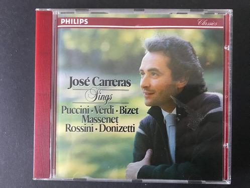 CD Jose Carreras sings Puccini Verdi Bizet Massenet Rossini, Cd's en Dvd's, Cd's | Klassiek, Zo goed als nieuw, Opera of Operette