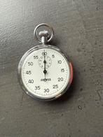 Herwins Stopwatch - Vintage Chronograaf, Overige merken, Zakhorloge, Staal, Ophalen of Verzenden