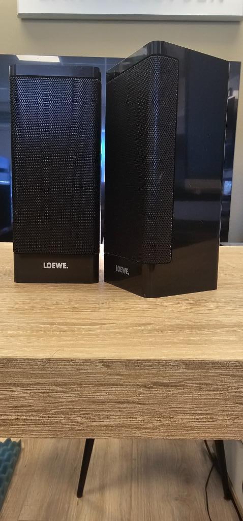 TE KOOP LOEWE SATELLITE SPEAKERS BLACK, Audio, Tv en Foto, Luidsprekers, Zo goed als nieuw, Surroundset zonder subwoofer, Minder dan 60 watt