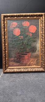 bloempotten met Begonia's, Jugendstill lijst, Ophalen of Verzenden