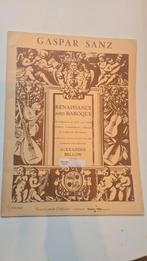 Renaissance and baroque van gaspar sanz, Boeken, Muziek, Ophalen of Verzenden