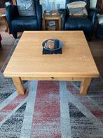 Grote vierkante eiken salontafel 1 x 1m (onderdeel van meer, Ophalen, Gebruikt, Minder dan 50 cm, 100 tot 150 cm