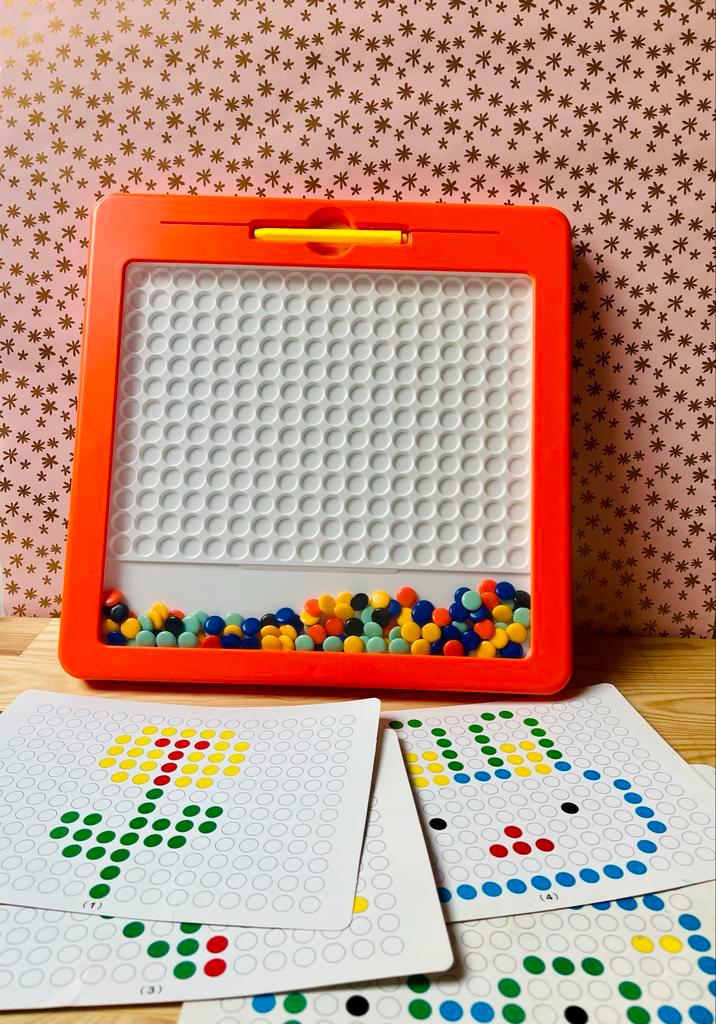 Magnetische mozaïek bord - 3+, Kinderen en Baby's, Speelgoed | Educatief en Creatief, Zo goed als nieuw, Knutselen, Ophalen of Verzenden