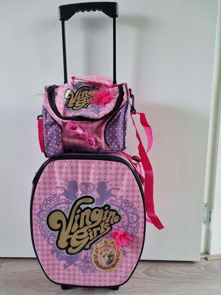 Vingino Trolley & Toilettas Set - Meisjes, Kinderen en Baby's, Kindermode-accessoires, Zo goed als nieuw, Ophalen of Verzenden
