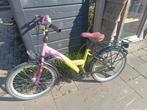 Vrolijke fiets roze met groen en paars, Ophalen of Verzenden