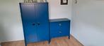 Ikea Busunge kinderkamer kastenset blauw, Kinderen en Baby's, Kinderkamer | Commodes en Kasten, Ophalen, Gebruikt, 105 cm of meer