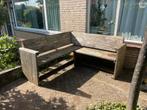 GRATIS Steigerhouten bank die weer wat liefde nodig heeft, Tuin en Terras, Tuinsets en Loungesets, Ophalen, Gebruikt, Steigerhout