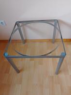 Ikea bijzettafel glas metaal tafel salontafel, Glas, 45 tot 60 cm, Minder dan 55 cm, Zo goed als nieuw