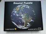 Ronde (platte) puzzel van wereldbol, Ophalen, Zo goed als nieuw