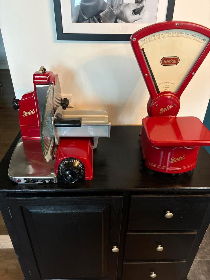 Berkel snijmachine 836 & weegschaal - 1956 - Gerestaureerd, Antiek en Kunst, Antiek | Keukenbenodigdheden, Ophalen