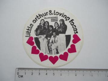 sticker oud Belgie band Little Arthur & Loving faces muziek beschikbaar voor biedingen