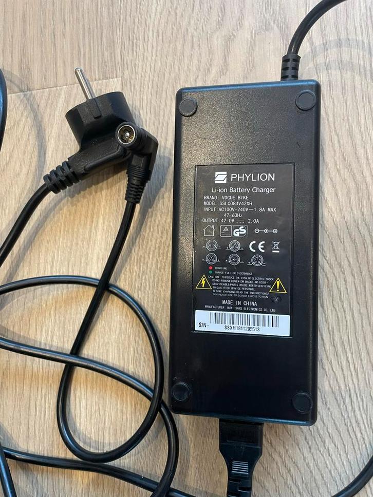 Phylion E-bike Lader voor Bakfiets, Fietsen en Brommers, Fietsaccessoires | Fietsaccu's, Zo goed als nieuw, Ophalen