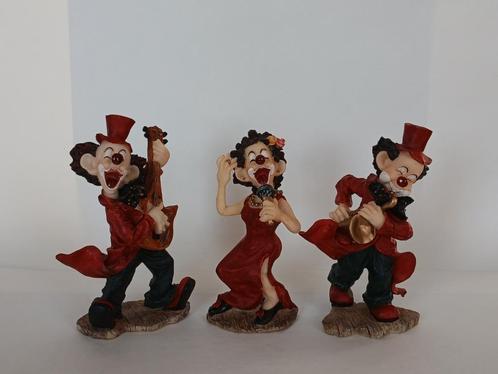 3 Muzikale Clowns, Verzamelen, Beelden en Beeldjes, Zo goed als nieuw, Overige typen, Ophalen of Verzenden